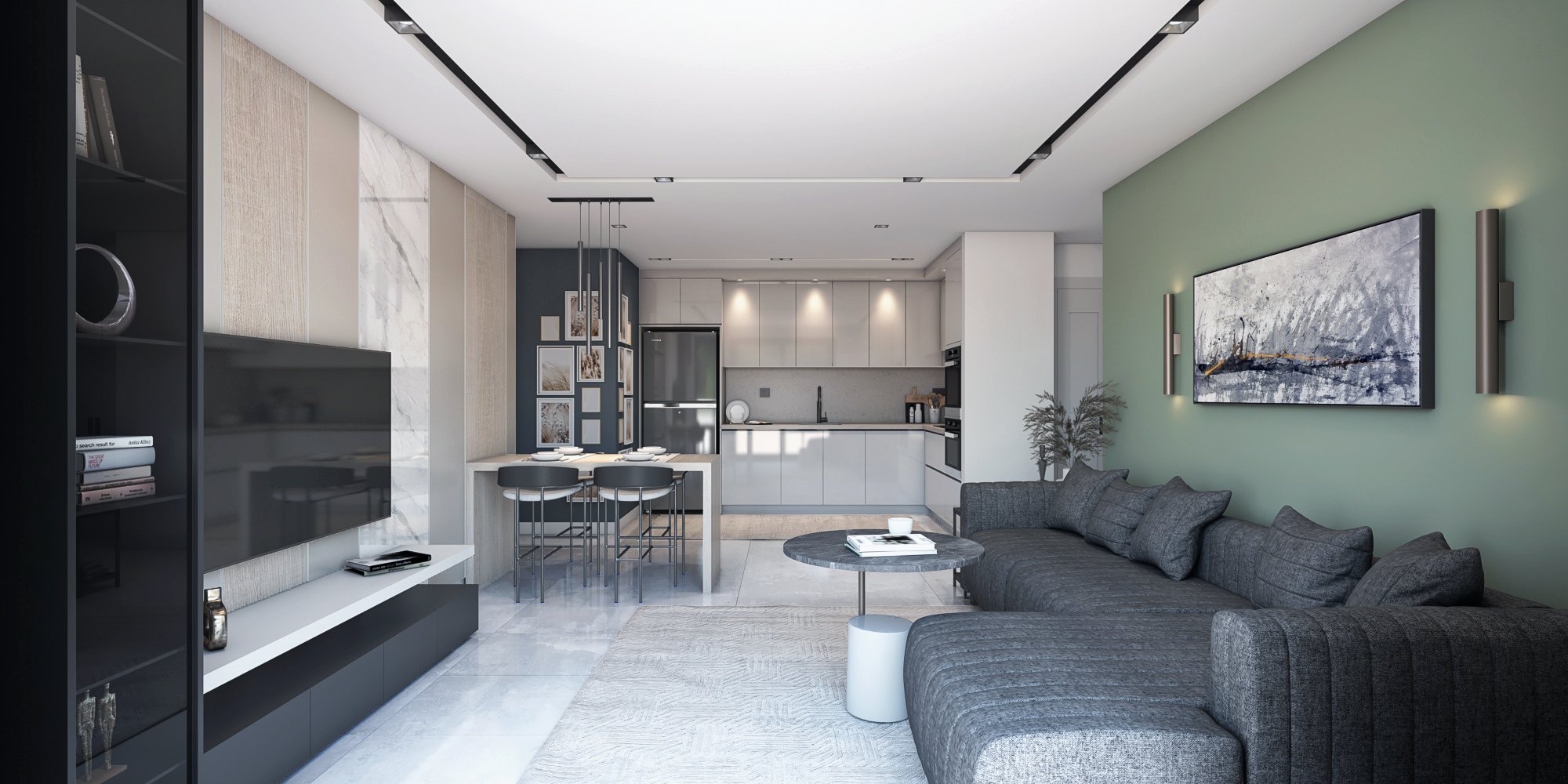 1+1 Daire - Salon Detay